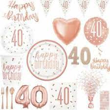 Check spelling or type a new query. 40 Geburtstag Party Deko Rosegold Dekoration Rosa Rose Gold Frau Zahl Feier Ebay