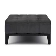 Finished in smoked oak, this coffee table is the perfect centerpiece for your home. Leather Ottomans Stools Benches Target