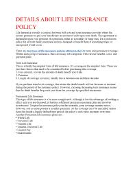 Maybe you would like to learn more about one of these? 4 Details About Life Insurance Policy By Lifeinsuranceedus Issuu