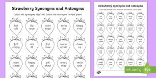 These types of questions require you to choose the best option. Synonyms And Antonyms Printable Grammar Game For Ks2