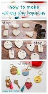 Air Dry Clay Keychains Clay Keychain Air Dry Clay Dry Clay