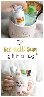No matter who you are or how sick you may be, nothing quite says feel better soon than receiving a carefully thought out gift. Diy Get Well Soon Gift In A Mug Get Well Soon Gifts Get Well Gifts Get Well Baskets