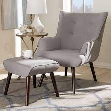 Living Room Chairs Chair And Ottoman Set Fabric Lounge Chair Wood Lounge Chair
