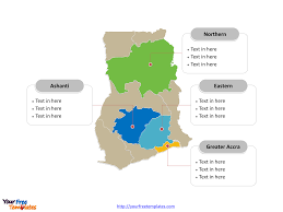 Ghana location on the africa map. Free Ghana Map Template Free Powerpoint Templates