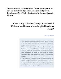 Check the latest us dollar (usd) price in ea coin (eag)! Pdf Case Study Alibaba Group