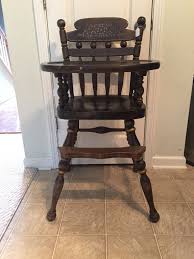 Ethan Allen Highchair Hitchcock Vintage Wooden High Chair Etsy Antique High Chairs Vintage High Chairs High Chair