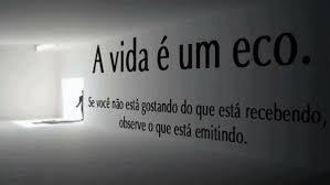 A Vida E Um Eco Se Voce Nao Esta Gostando Do