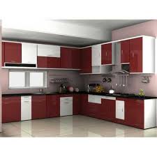 Red backsplashes, lighting fixtures, dishes and curtains are all ideas for incorporating red into. Red And White Customized Designer Modular Kitchen At Price 80000 Inr Pair In Chennai Id 6319475