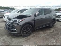 The restyled 2017 hyundai santa fe sport looks sharp, inside and out. Hyundai Santa Fe Sport 2 0t Ultimate 2017 Gray 2 0l Vin 5xyzw4la7hg458139 Free Car History