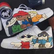 Custom Nike Af1 En 2020 Chaussure Homme Mode Chaussures Nike Vetements Peints