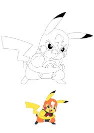 Discutez des aventures de sasha et pikachu dans la série animée et les. Coloriage Pikachu Catcheur Coloriage Gratuit A Imprimer Dessin 2020