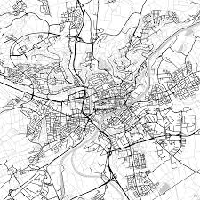 Ulm Germany Vector Map Light Hebstreits Sketches Map Vector Ulm Germany Ulm