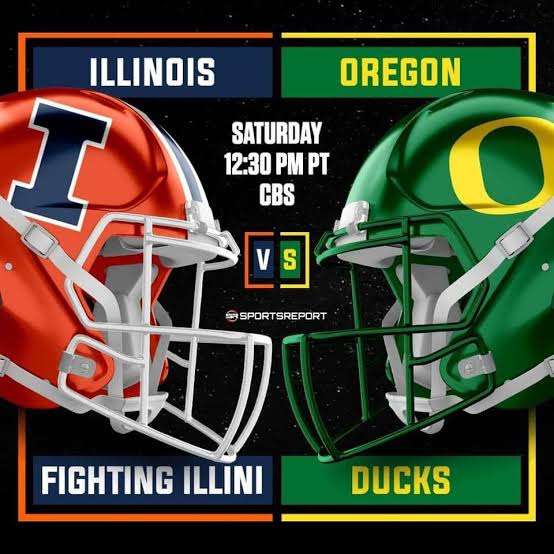 TV channel and game time announced for the Illinois vs. Oregon Ducks  football game Click the link in the comments 👇️
