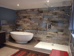 The sink cabinet and the cabinet above the toilet were built, painted. Reclaimed Wood Rachel S Bathroom Transformation Walls And Floors