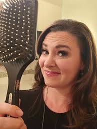 Man, I didn't realize how much abuse my poor brush had taken in two short  years, until I got a new one! Missing bristles... rubbed off paint...  Anchor hair products are no