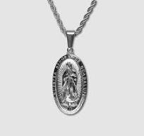 VIRGIN MARY NECKLACE - STAINLESS STEEL