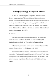 pathophysiology of inguinal hernia