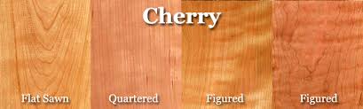 A cherry wood bedroom set may include elaborately carved chests of drawers and night tables along with the bed. Cherry Lumber Hearne Hardwoods