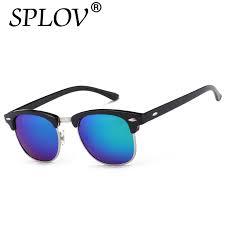 Sunglasses and sunglasses brands list have come to be associated more with top rated celebs and film personalities (don't think they need sunglasses to hide from public glare). Splov Men Women Half Metal Alloy Frame Designer Brand Mirror Lens Classic Sunglasses Uv400 Bucket List Dec Glasses Fashion Quality Sunglasses Mens Sunglasses