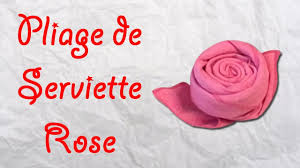 Vente grande serviette de bain à %s. Origami Pliage De Serviette Rose Serviette En Forme De Rose Youtube