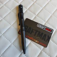 Kubotan is one of my favorite self defense weapons, because it is easy to carry, learn and use a kubotan is a five to six inch long stick self defense weapon made of either steel, wood, strong plastic. Craftmax Pro One Tactical Pen Mit Glasbrecher Kubotan Kugelschreiber Craftmax Com