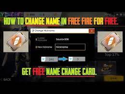 Many new players are starting this battleground game and they wants a unique free fire name style so that's why. How To Change Name In Free Fire For Free Get Free Name Change Card The Savage Battlegrounds Youtube
