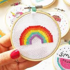 Check spelling or type a new query. Over The Rainbow Mini Cross Stitch Kit Mini Cross Stitch Simple Cross Stitch Diy Cross Stitch
