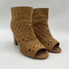 The let's be clear heel features a lucite block heel, transparent ankle and toe straps, buckle closure, and open toe. Torrid Cutout Peep Toe Heel Booties 12 W Gem