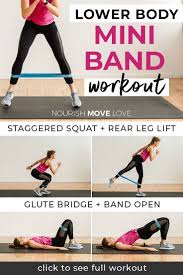 8 Best Resistance Band Exercises For Legs Nourish Move Love Leg Workout With Bands Band Workout Lower Body Workout
