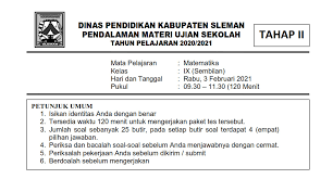 Indikator soal usbn smp 2021 ipa. Download Soal Tpm Try Out Ujian Sekolah Smp 2021 Kabupaten Sleman Tahap 2 Kunci Giri Widodo