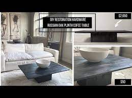 I'm not going to do a full diy post because everything is laid out perfectly by jen from the house of wood. 50 Diy Restoration Hardware Russian Oak Plinth Coffee Table Youtube Diy Restoration Hardware Restoration Hardware Decor Coffee Table Restoration Hardware