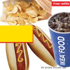 2 Hot Dogs A Bag Of Chips And A Soda From The Ikea Bistro Swedish Recipes Food Food Market