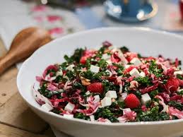 Kale And Radicchio Salad With Raspberry Vinaigrette Recipe Radicchio Salad Raspberry Vinaigrette Raspberry Vinaigrette Salad