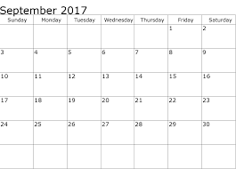 Calendar for september 2017 (canada) printing help page for better print results. September 2017 Printable Calendar Template Holidays Excel Word Northbridge Times