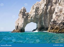 Land-Enden-Felsen in Cabo San Lucas Stockbild