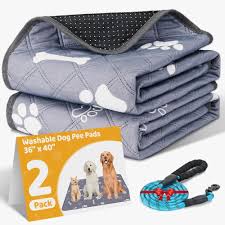 Washable Pee Pads for Dogs, 2 Pack Reusable Puppy Pads 36 x 40 Non-Slip  Pet Training Pads, Super Absorbent Whelping Pads for Playpen, Potty, Crate,  ...