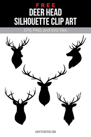Free Deer Head Silhouette Clip Art Deer Head Silhouette Silhouette Clip Art Clip Art