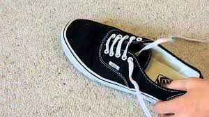 If it is odd, the principle is the same, but you will have to adapt the technique in some way. How To Bar Lace Vans Hidden Knot How To Lace Vans Ways To Lace Shoes Shoe Laces