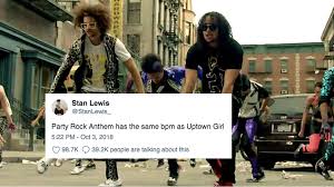 With lmfao, lauren bennett, ryan conferido, ryan feng. Party Rock Anthem Has The Same Bpm As A Lot Of Songs And It S A Glorious Meme Now