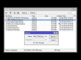 Mikrotik Backup And Restore Configuration Using Winbox Youtube