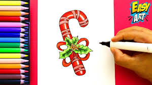 Busca millones de imágenes de dulces de colores de alta calidad a precios muy económicos en el banco de imágenes 123rf. Como Dibujar Un Baston De Caramelo Navidad How To Draw Candy Easy Art Bastones De Caramelo Navidad Caramelo