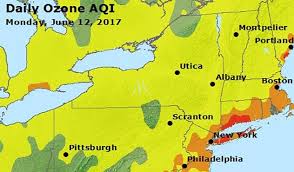 An air quality index (aqi) is used by government agencies to communicate to the public how polluted the air currently is or how polluted it is forecast to become. Record Heat Brings First Serious Air Pollution Episode Of 2017 To Northeast Midwest Weather Underground