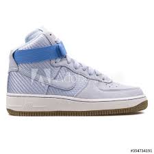 Vienna Austria August 10 2017 Nike Air Force 1 High Premium Blue Sneaker On White Background Ad Nike Air Vi In 2020 Blue Sneakers Sneakers Nike Air Force