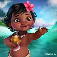Artstation Baby Moana Elisabetta Raineri Moana Drawing Moana Coloring Deviantart Disney