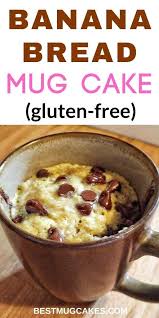 Healthy Single Serving Microwave Banana Bread In A Mug Best Mug Cakes Recipe Healthy Sweet Snacks Banana Bread Mug Mug Cake Microwave