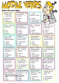 Modal Verbs Quiz English Verbs English Language Teaching Learn English