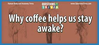 Feb 23, 2021 · there are some fun coffee trivia questions coming up. Question Why Coffee Helps Us Stay Awake