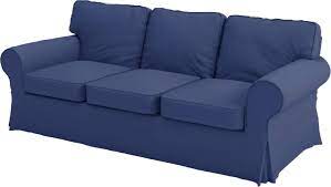 I'm sure you've seen the white denim slipcover sofas, that are still as popular as ever on social media. The Premium Heavy Cotton Ektorp 3 Seat Sofa Cover Replacement Is Custom Made For Ikea Ektorp Sofa Cover An Ektorp Sofa Slipcover Replacement Deep Blue Buy Online At Best Price In Uae