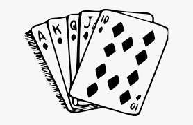 You should also consider getting your cards laminated. Poker Clipart Diamond Poker Cards Black And White Hd Png Download Kindpng