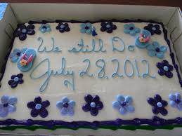 Home tips baptism cakes at walmart 3. Our Cake From Walmart A Full Sheet Cake In Chocolate With Buttercream Icing The Writing Says We Still Do Be Sheet Cake Designs Full Sheet Cake Butter Cream